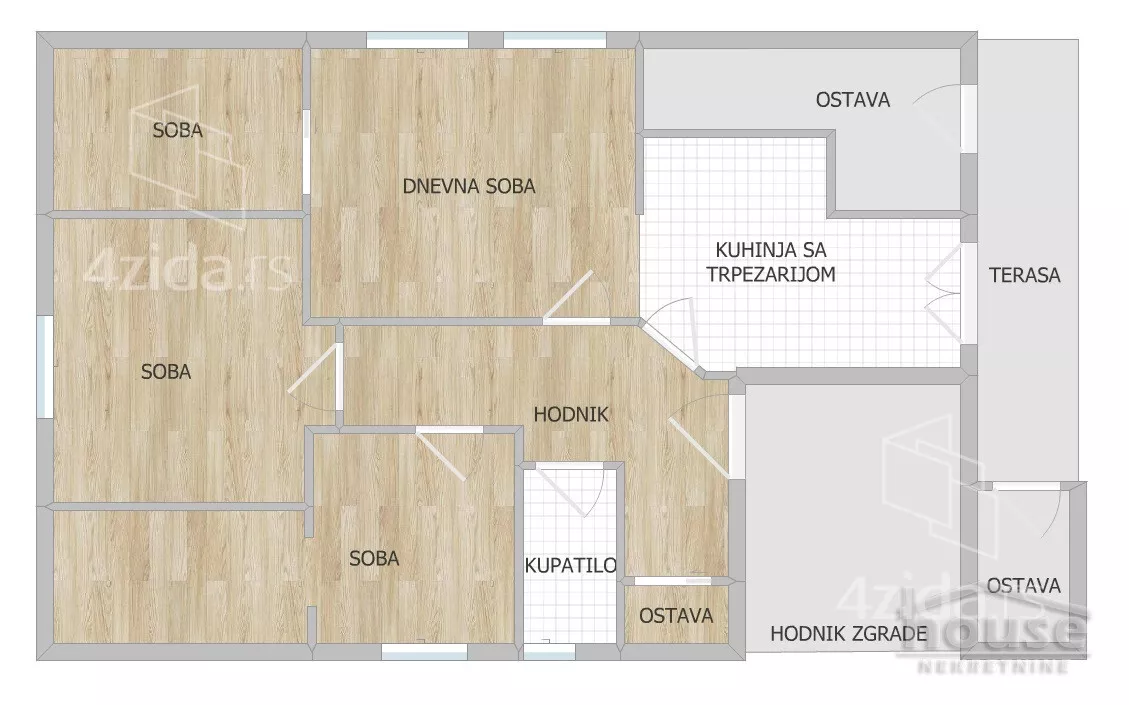 Trosoban stan | 4zida