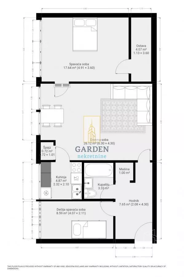 Trosoban stan | 4zida