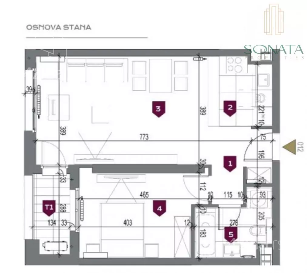 Dvosoban stan | 4zida