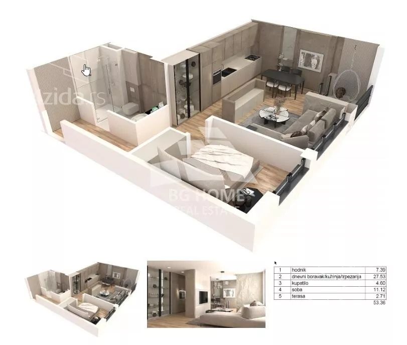 Dvosoban stan | 4zida