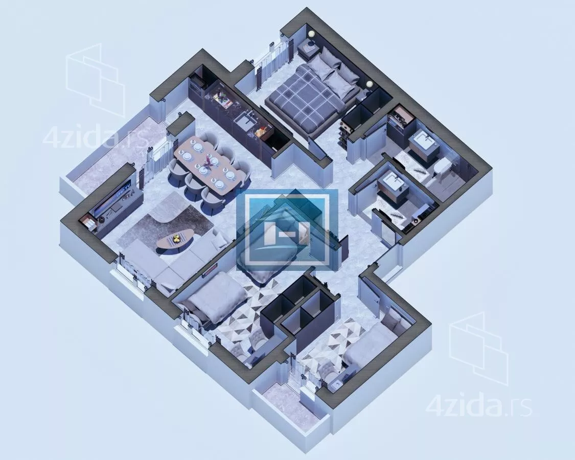 Trosoban stan | 4zida