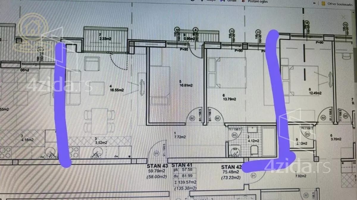 Trosoban stan | 4zida