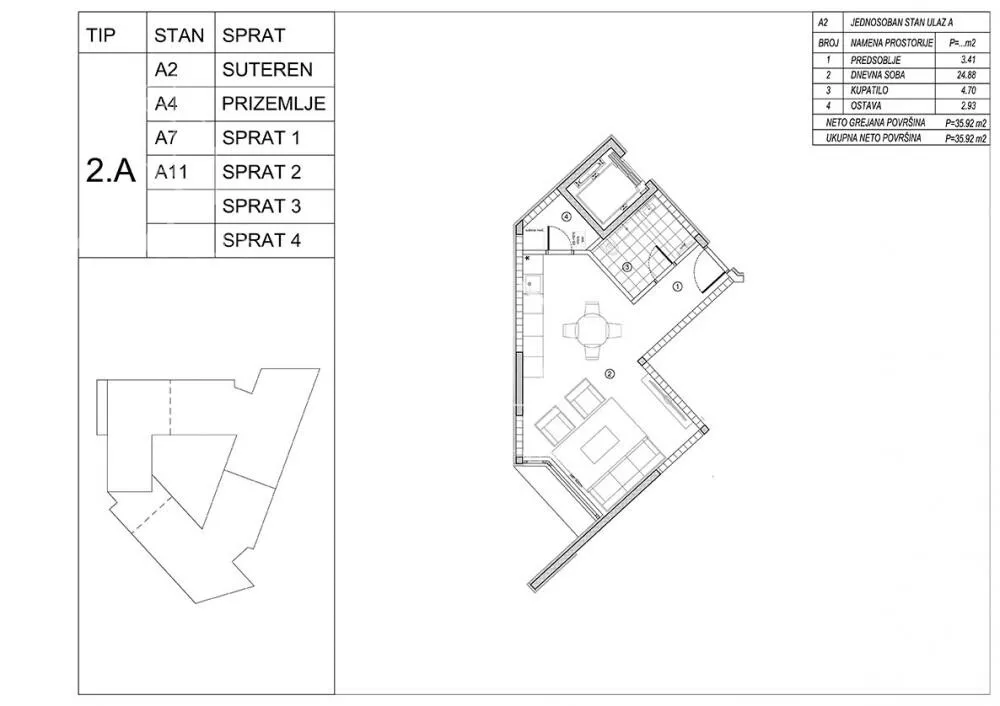 Jednosoban stan | 4zida