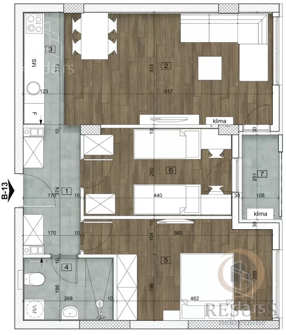 Trosoban stan | 4zida