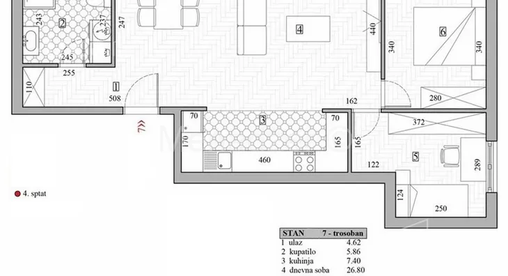 Trosoban stan | 4zida
