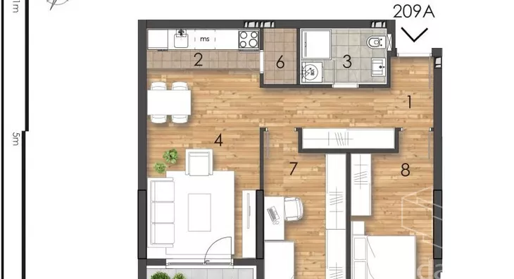 Trosoban stan | 4zida