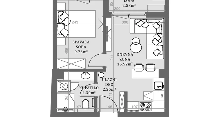 Dvosoban stan | 4zida