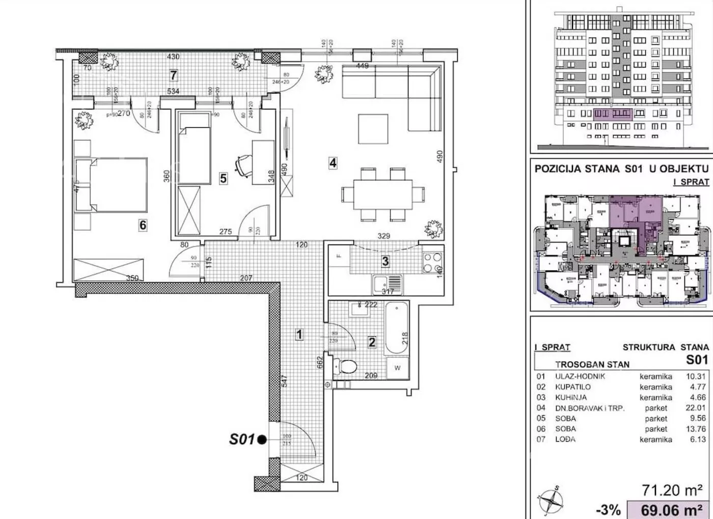 Trosoban stan | 4zida