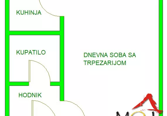 Jednosoban stan | 4zida