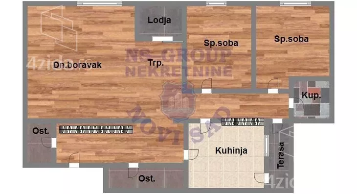 Trosoban stan | 4zida