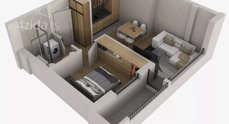 Jednoiposoban stan | 4zida