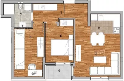Trosoban stan | 4zida