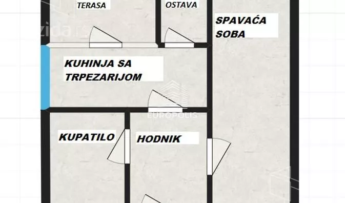 Jednosoban stan | 4zida