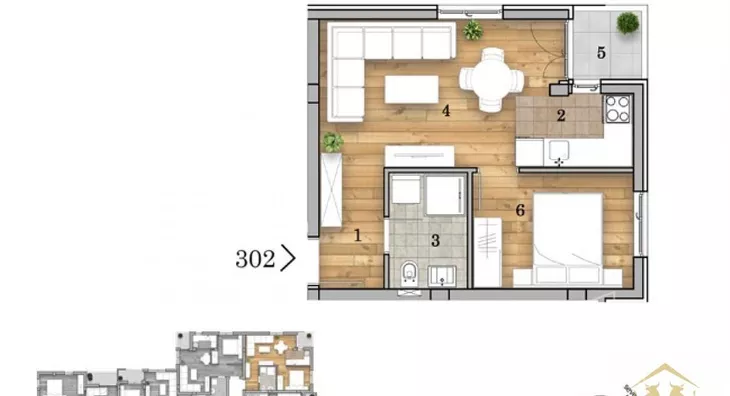 Dvosoban stan | 4zida