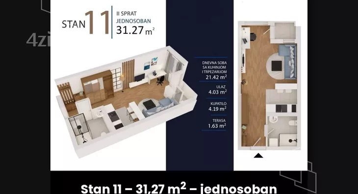 Dvoiposoban stan | 4zida