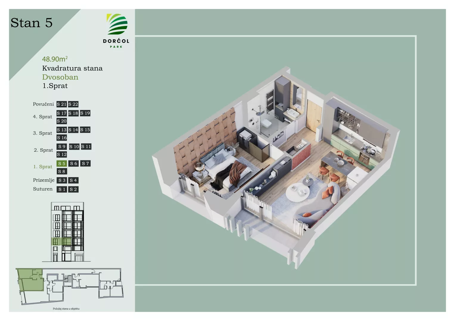 Dvosoban stan | 4zida