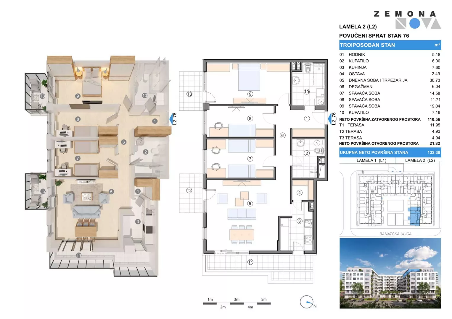 Troiposoban stan | 4zida