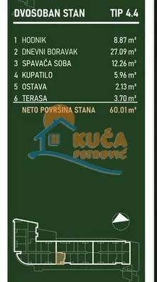 Dvosoban stan | 4zida