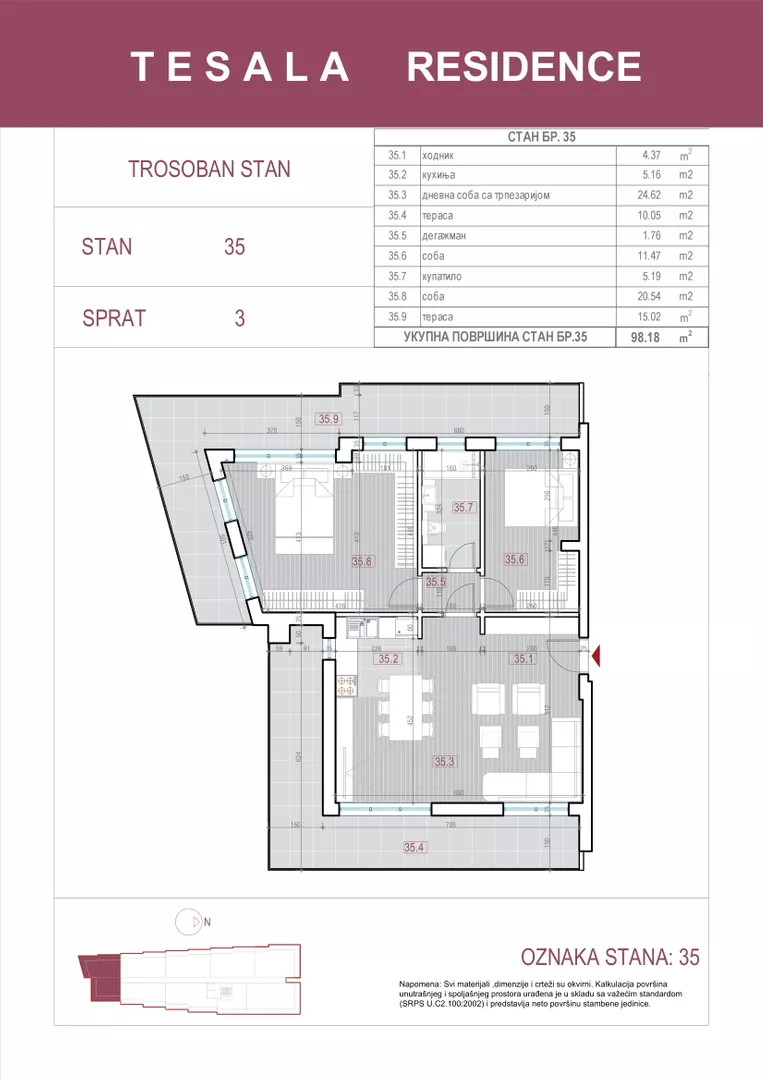 Trosoban stan | 4zida