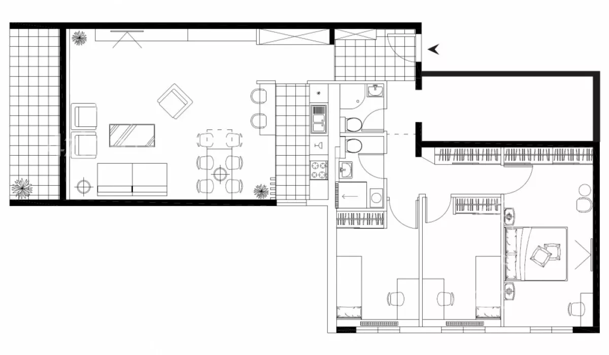 Petosoban stan | 4zida