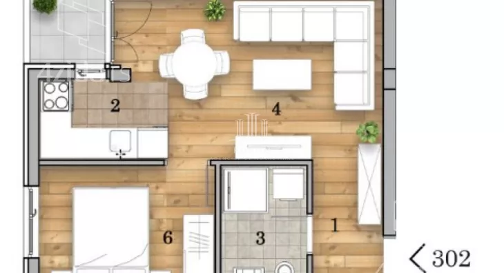 Dvosoban stan | 4zida