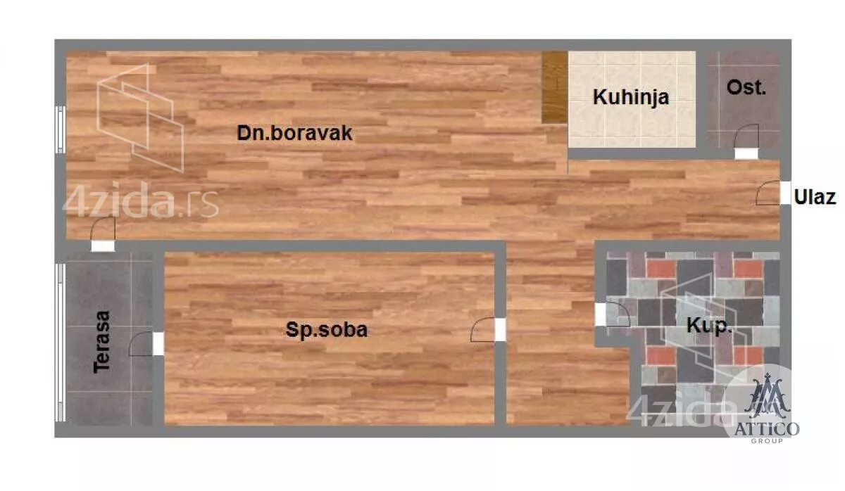 Jednoiposoban stan | 4zida