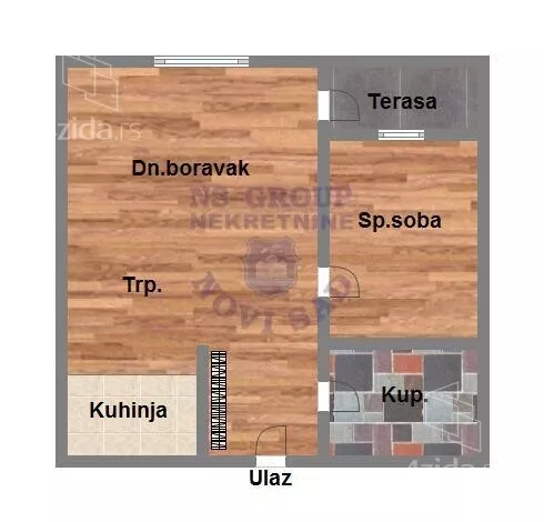 Jednoiposoban stan | 4zida