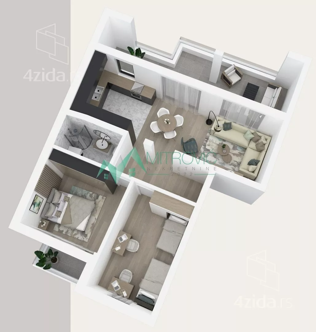 Trosoban stan | 4zida