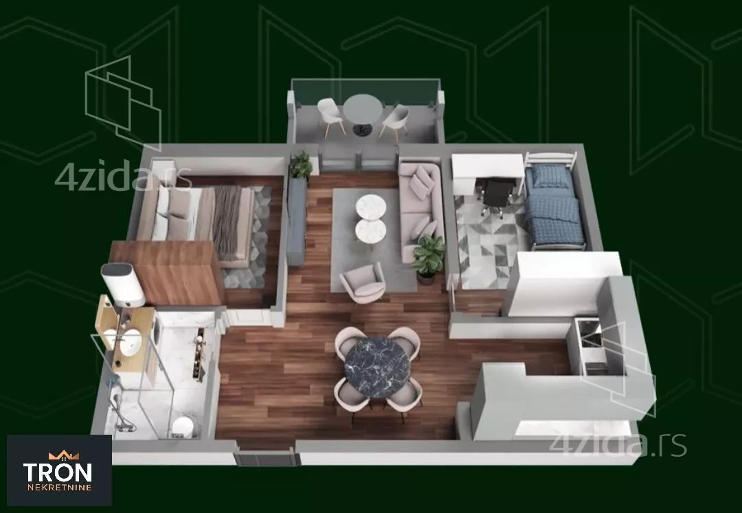 Dvosoban stan | 4zida