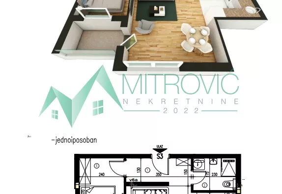 Jednoiposoban stan | 4zida