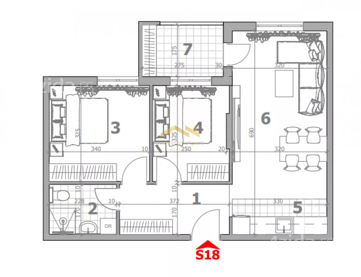 Trosoban stan | 4zida