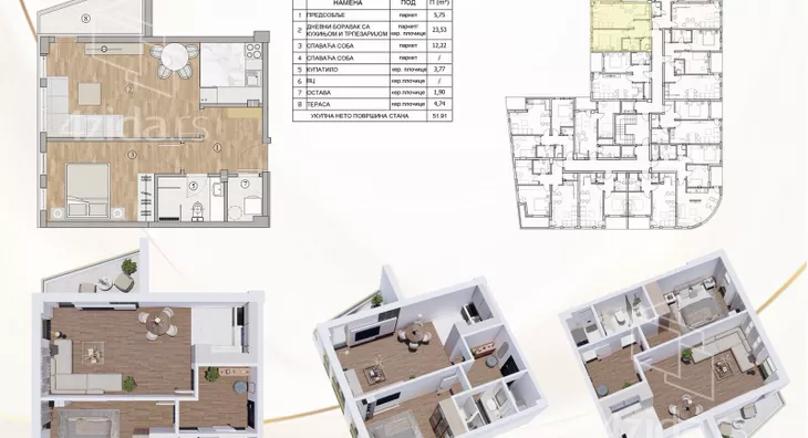 Jednosoban stan | 4zida