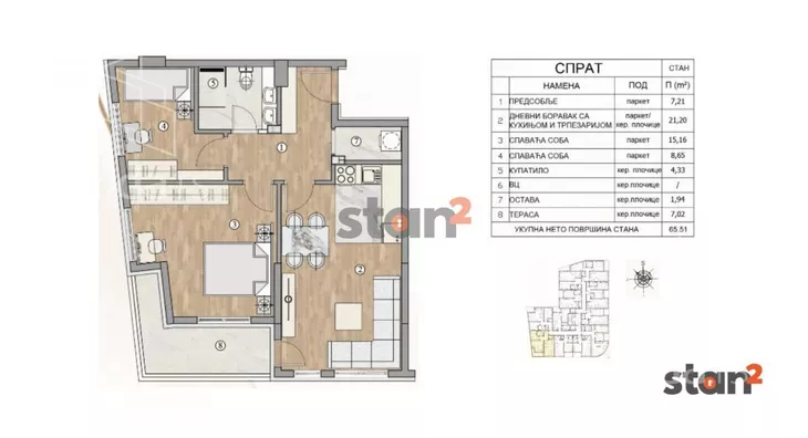 Dvoiposoban stan | 4zida