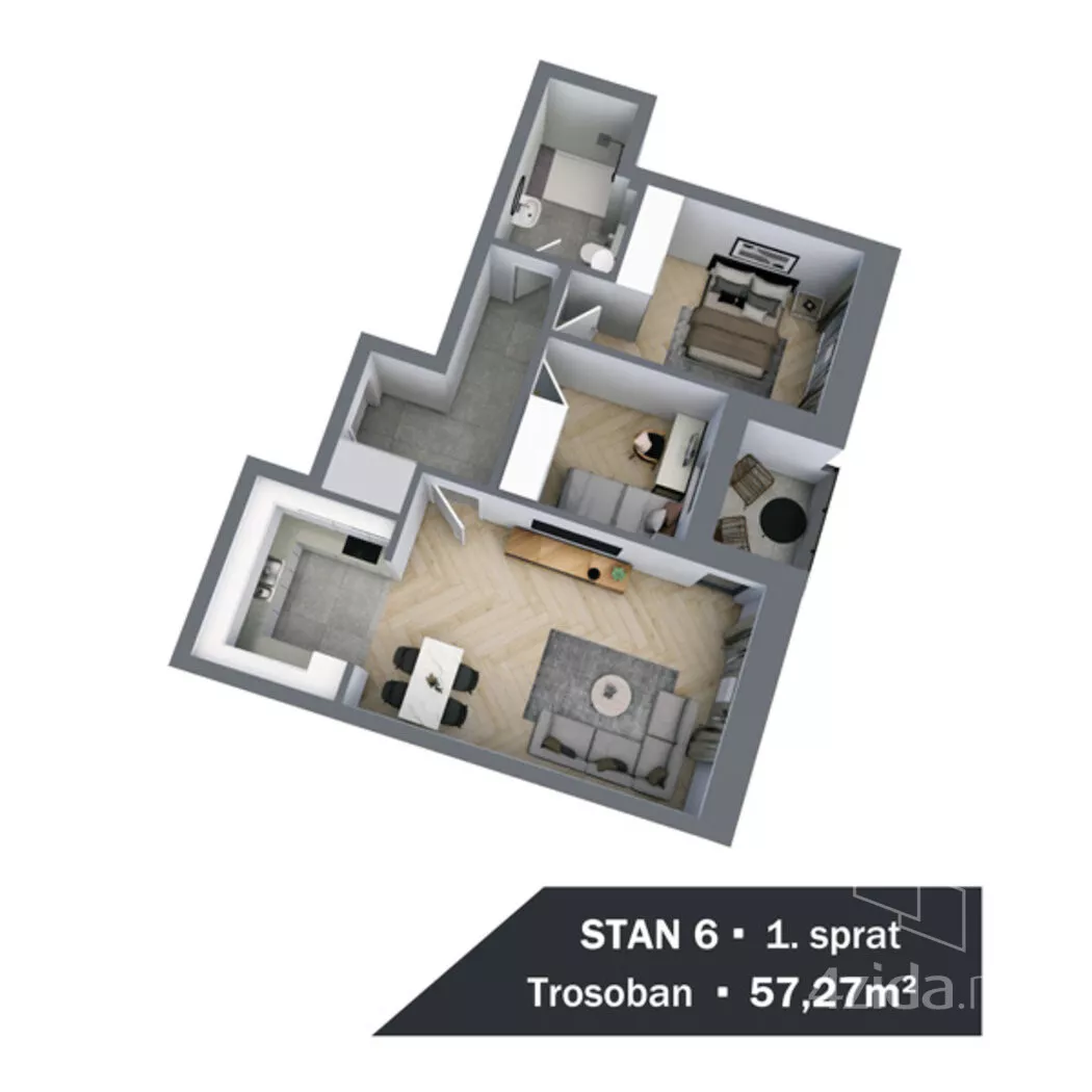 Dvoiposoban stan | 4zida