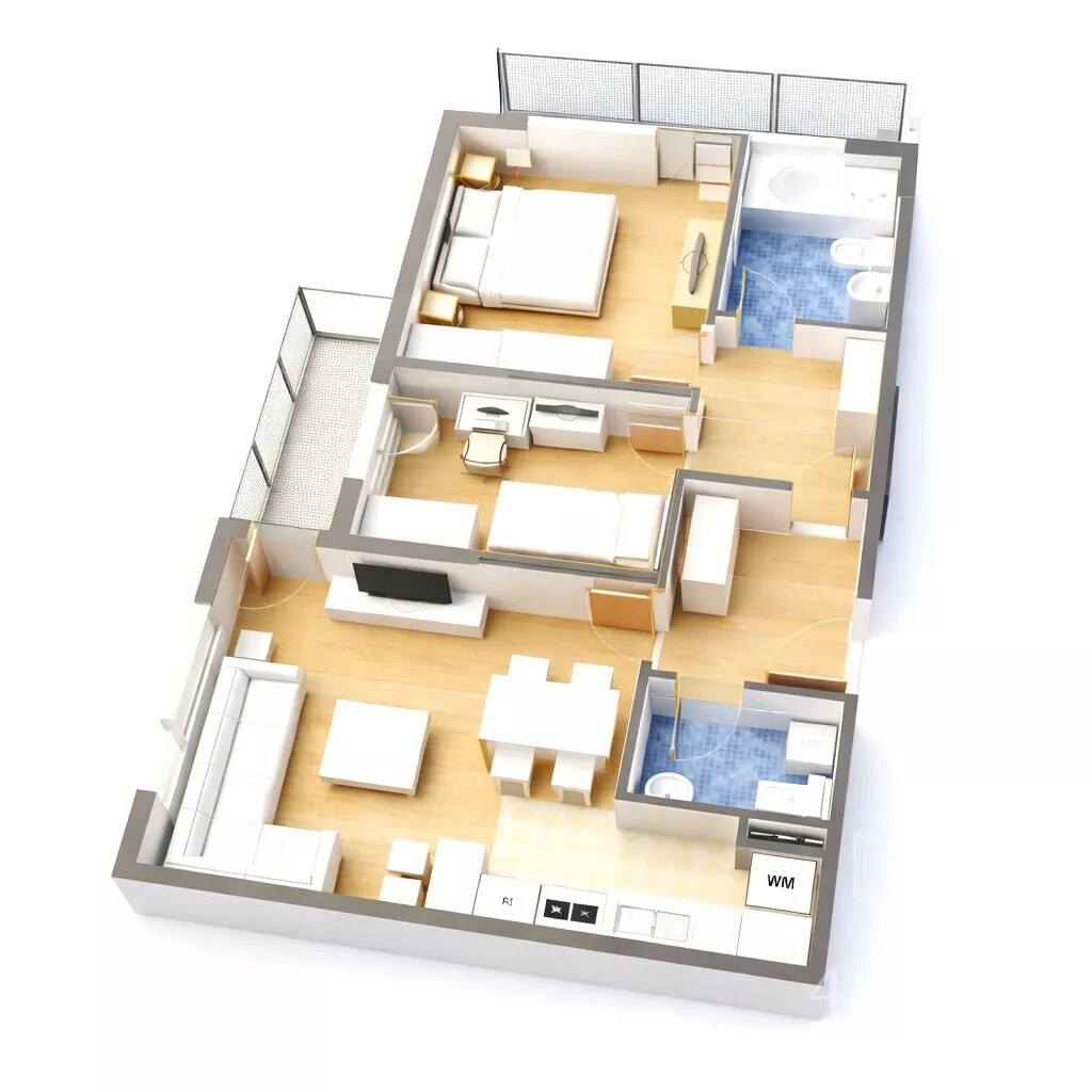 Trosoban stan | 4zida