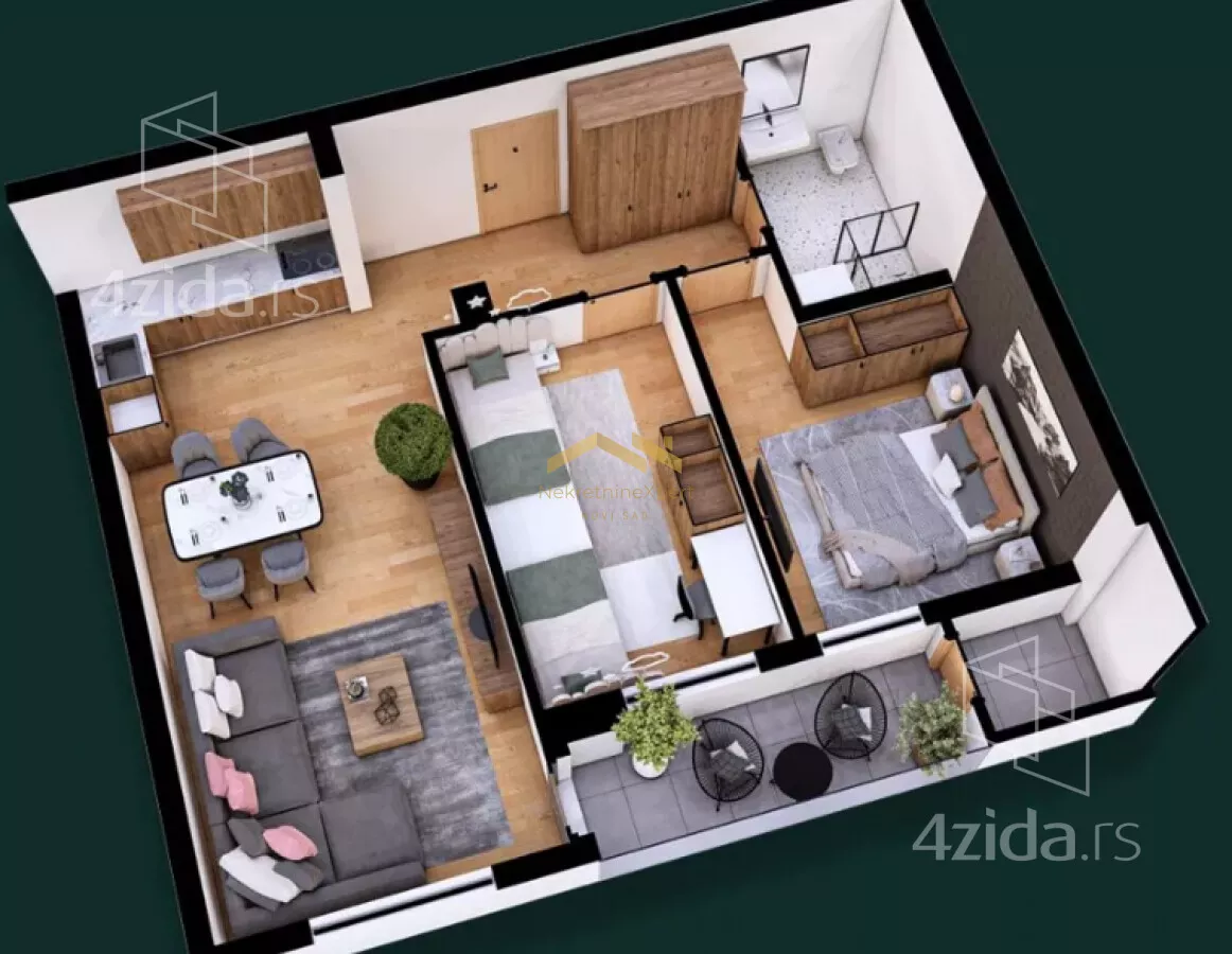 Trosoban stan | 4zida