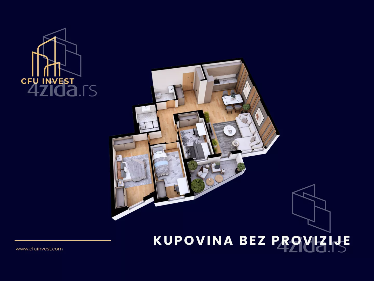 Troiposoban stan | 4zida