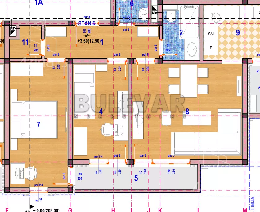 Trosoban stan | 4zida