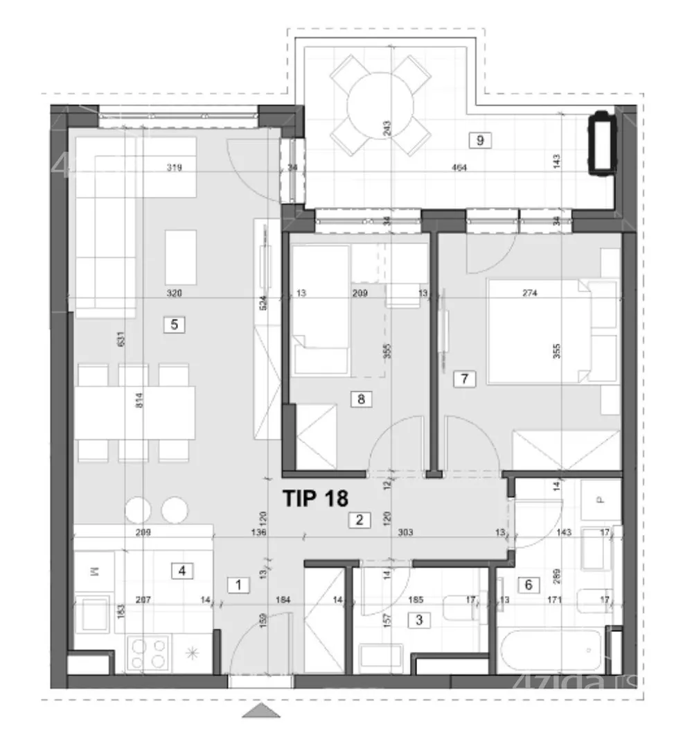 Trosoban stan | 4zida