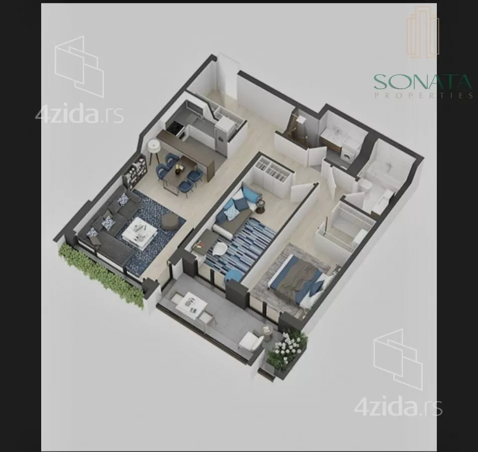 Dvoiposoban stan | 4zida