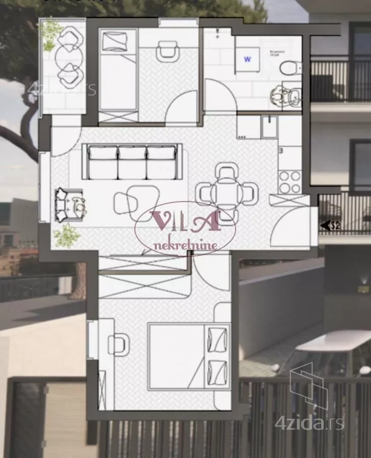 Dvoiposoban stan | 4zida