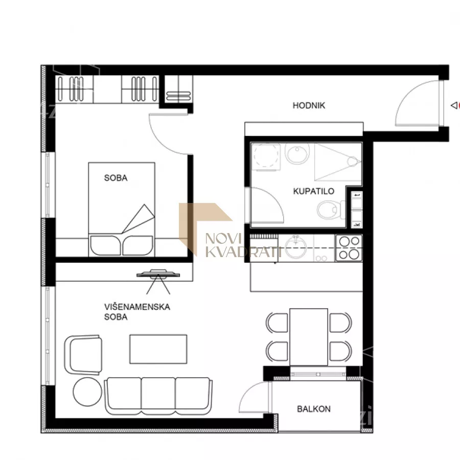 Dvosoban stan | 4zida