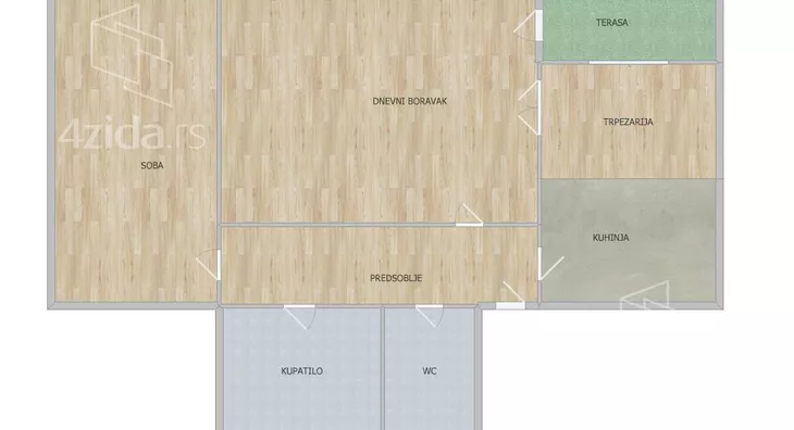 Dvosoban stan | 4zida