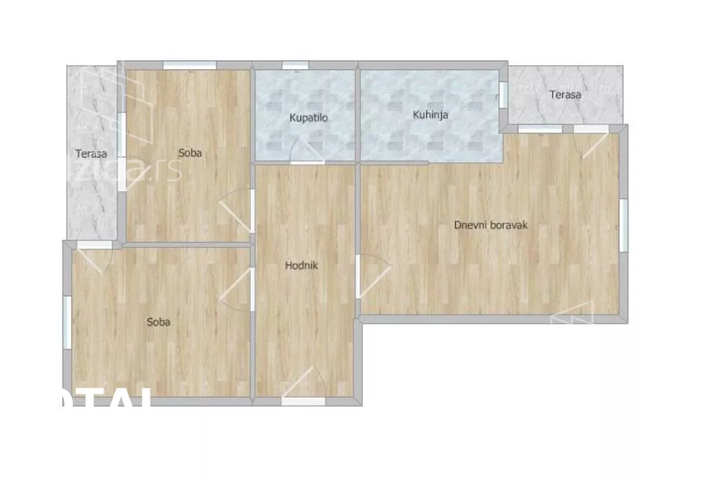 Trosoban stan | 4zida