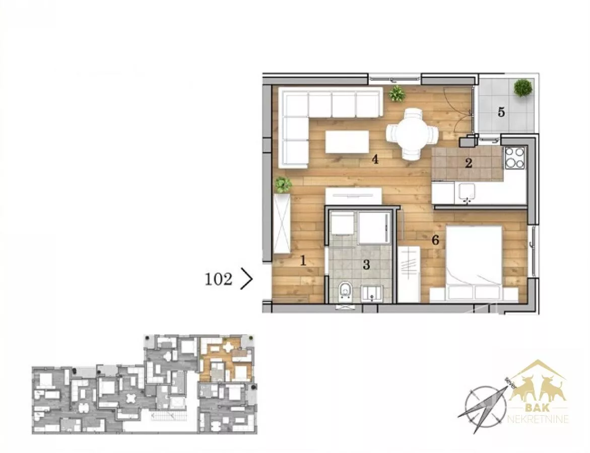 Dvosoban stan | 4zida