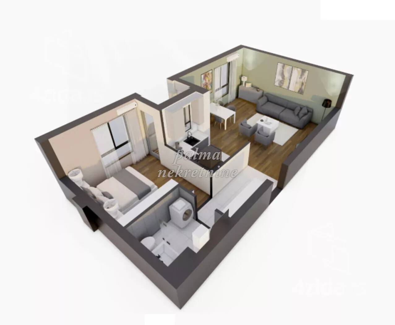 Jednoiposoban stan | 4zida