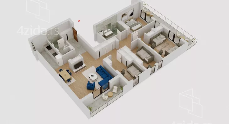 Trosoban stan | 4zida