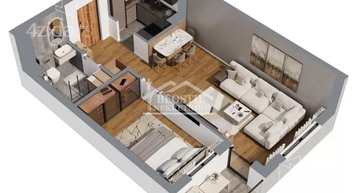 Jednoiposoban stan | 4zida