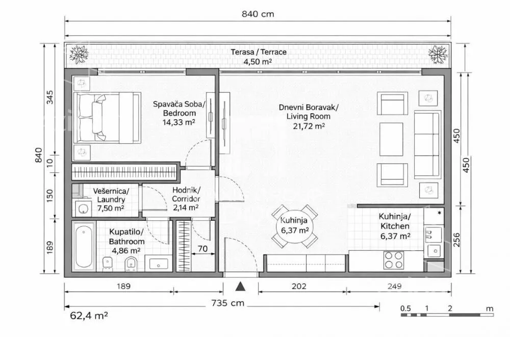 Dvosoban stan | 4zida