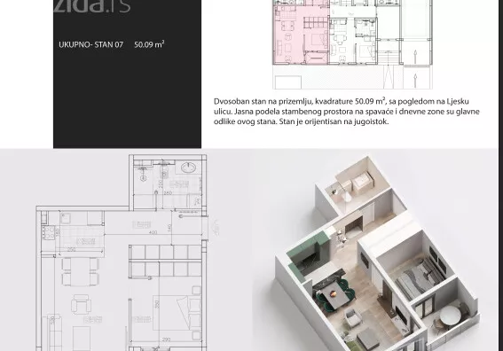 Dvosoban stan | 4zida